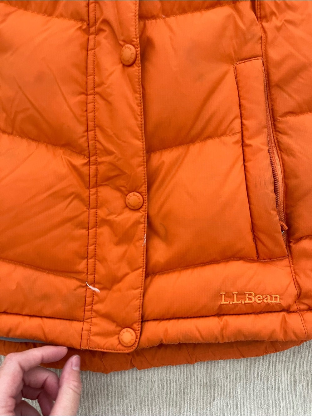 LL Bean Goose Down Puffer Vest. - Picture 4 of 14